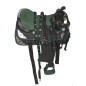 16 Green Shamrock Design Black Show Cordura Saddle Tack
