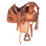 13 Brown Western Tiger Leather Pony Saddle Tack
