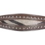 Leather Brown Silver Studded Zebra Tack Headstall Breast Collar
