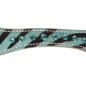 Teal Leather Crystal Bling Zebra Headstall Breast Collar Tack