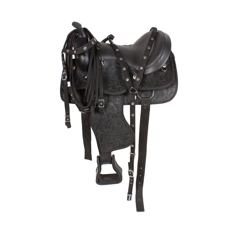 16 Premium Western Synthetic DuraLeather Horse Saddle