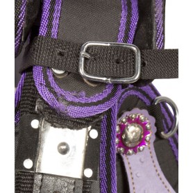 Purple Crystal Western Synthetic Horse Saddle 15