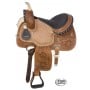 Brown Rough Out Barrel Racing Ostrich Seat Saddle 15 16