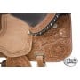Brown Rough Out Barrel Racing Ostrich Seat Saddle 15 16