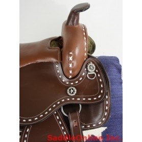 New 16 Buckstitch Brown Western Horse  Saddle with Tack