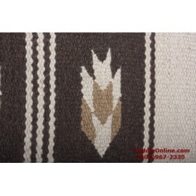 Premium Brown Wheat Wool Show Horse Saddle Blanket
