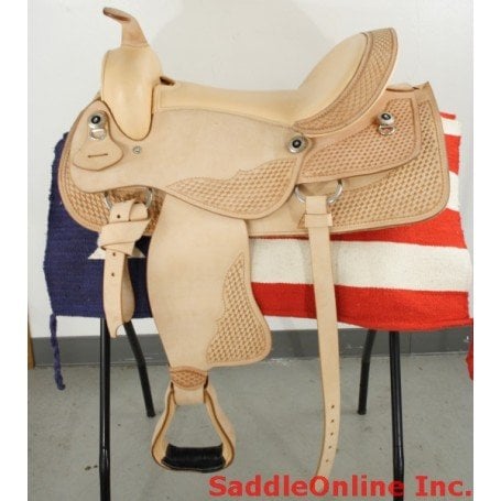 New  16 Natural Western Horse Pleasure Saddle