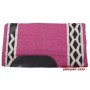 Hot Pink and Black Wool Heavy Western Horse Saddle Pad