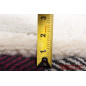Cream Fuchsia Stripes Pattern Heavy Wool Western Saddle Pad