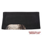 Solid Black Brindle Accent Heavy Wool Western Saddle Pad