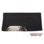 Solid Black Brindle Accent Heavy Wool Western Saddle Pad