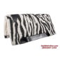 Premium Zebra Print Wool Heavy Wool Western Saddle Pad