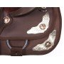 Synthetic Brown Texas Star Show Horse Saddle Tack Pad 15